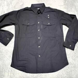 5.11 Tactical Shirt Mens Medium 72366 TACLITE PDU B-CLASS Long Sleeve Dark Navy